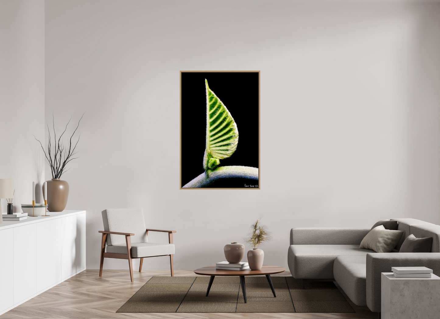 36 x 54″, Floater Frame Natural Oak Ocean Odyssey