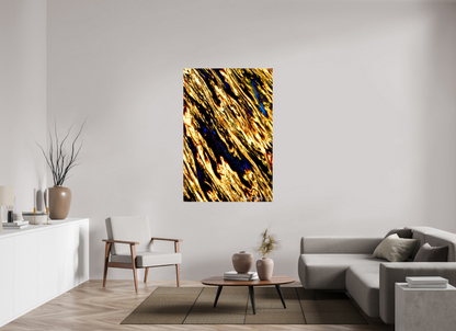 40 x 60″, Glossy Canvas Gilded Permeation