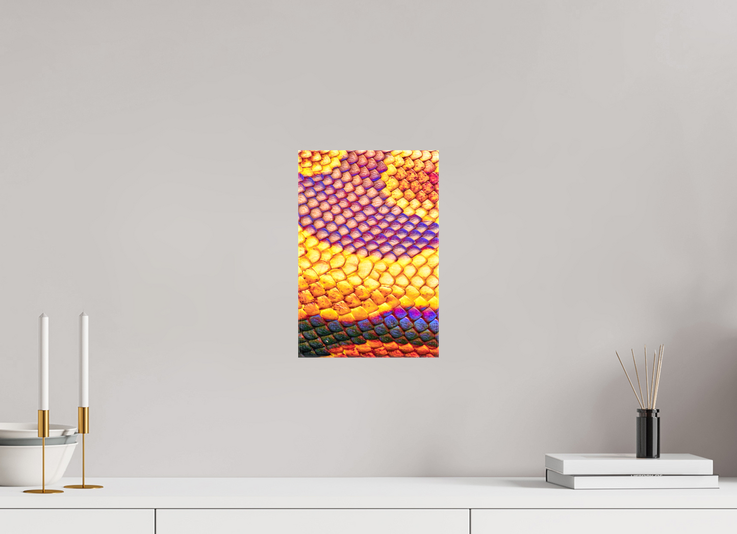 8 x 12″, Glossy Canvas Python’s Iridescence