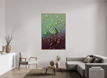 44 x 66″, Floater Frame Natural Oak Superabundance