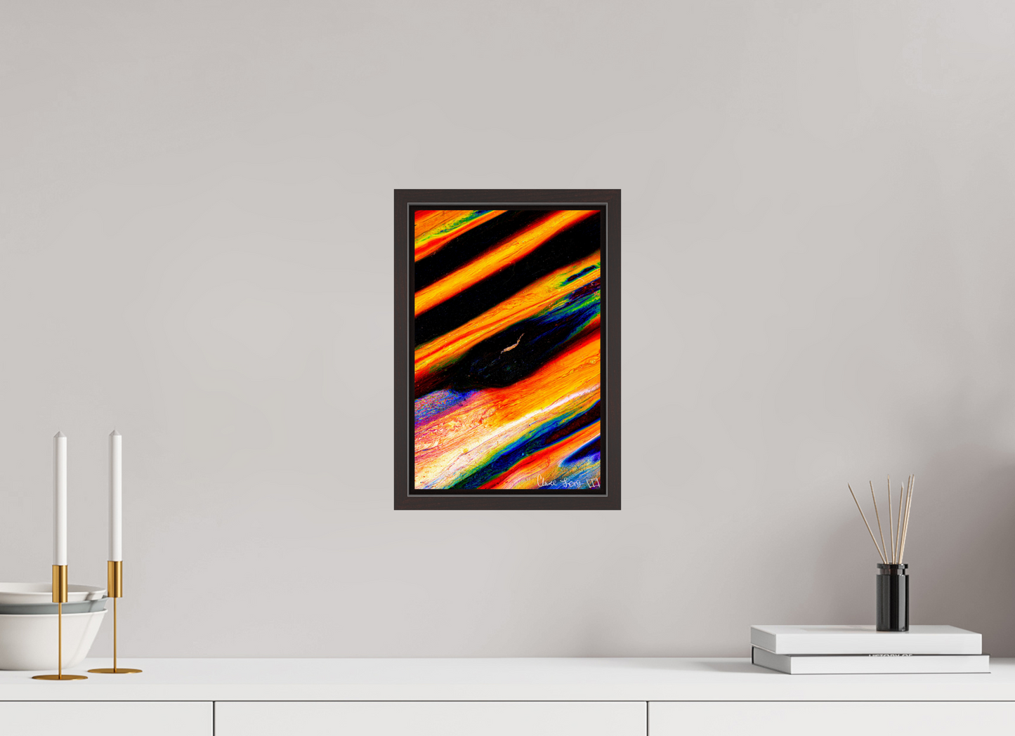 8 x 12″, Floater Frame Alder Brown Zenography