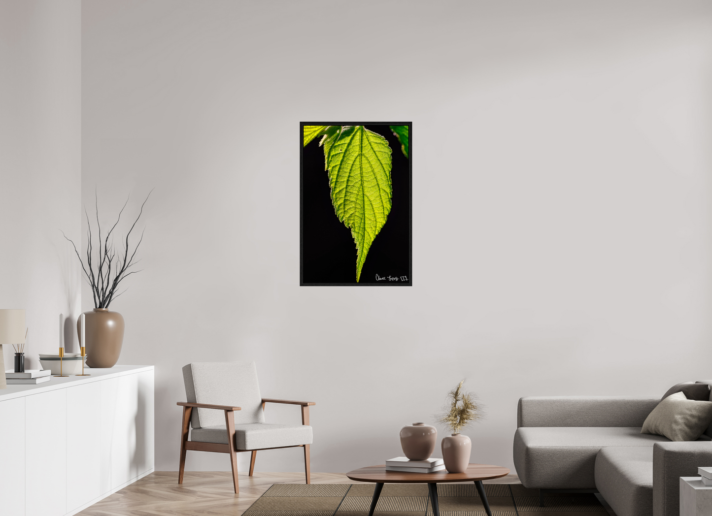 24 x 36″, Floater Frame Black Oak Eternal Glow