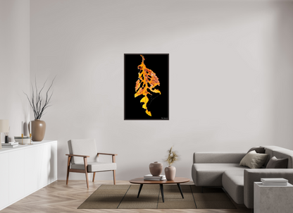 30 x 45″, Floater Frame Alder Brown Autumn's Vengeance