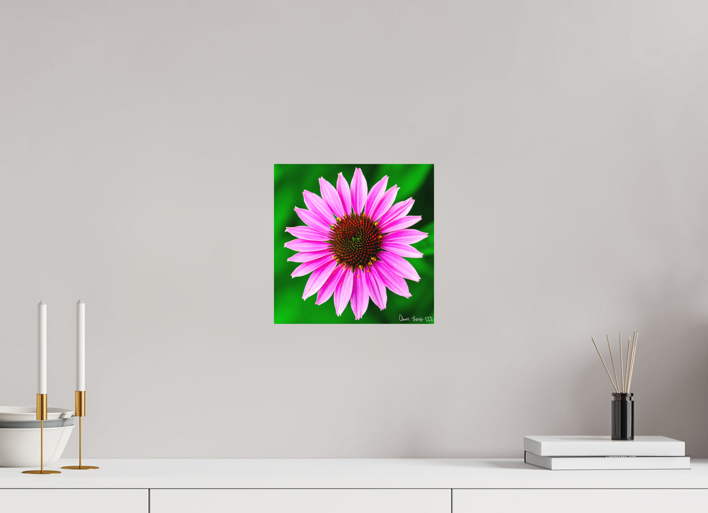 10 x 10″, Matte Metal Icosidigon