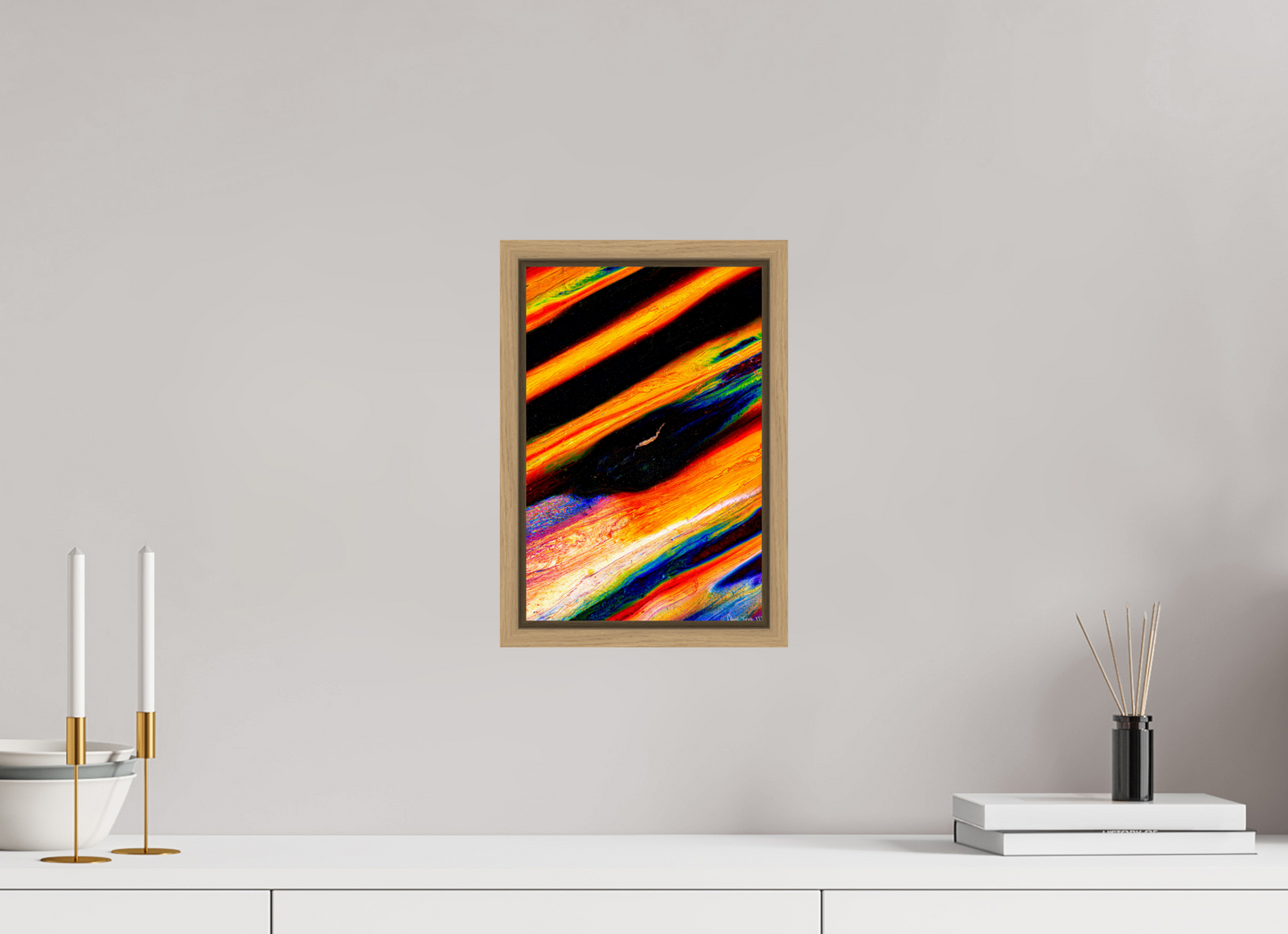 8 x 12″, Floater Frame Natural Oak Zenography