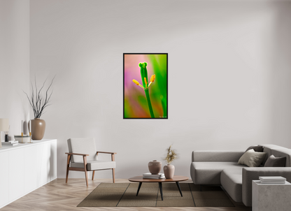 30 x 45″, Floater Frame Black Oak Gaia’s Tower