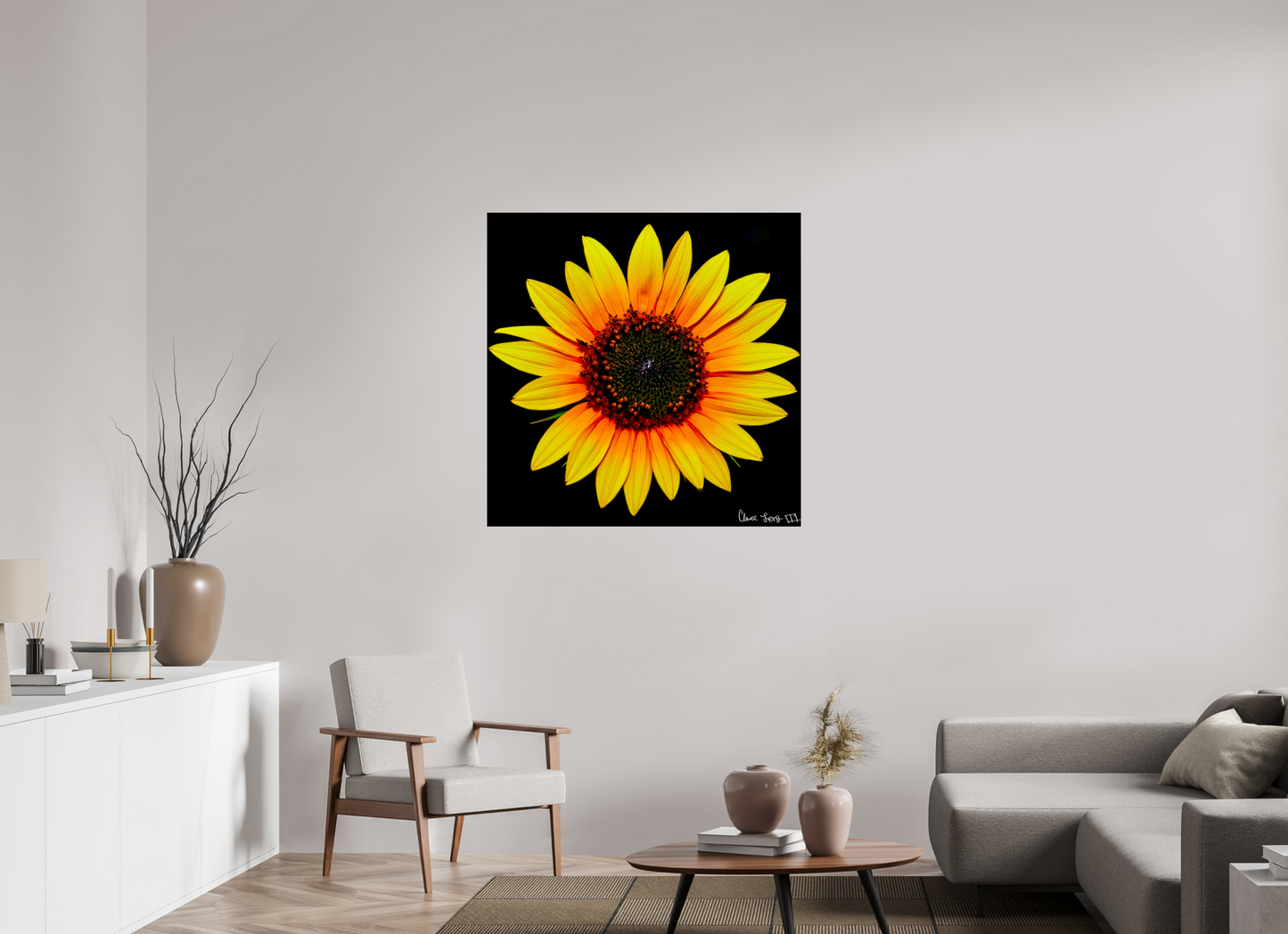 40 x 40″, Acrylic Nana’s Sunflower