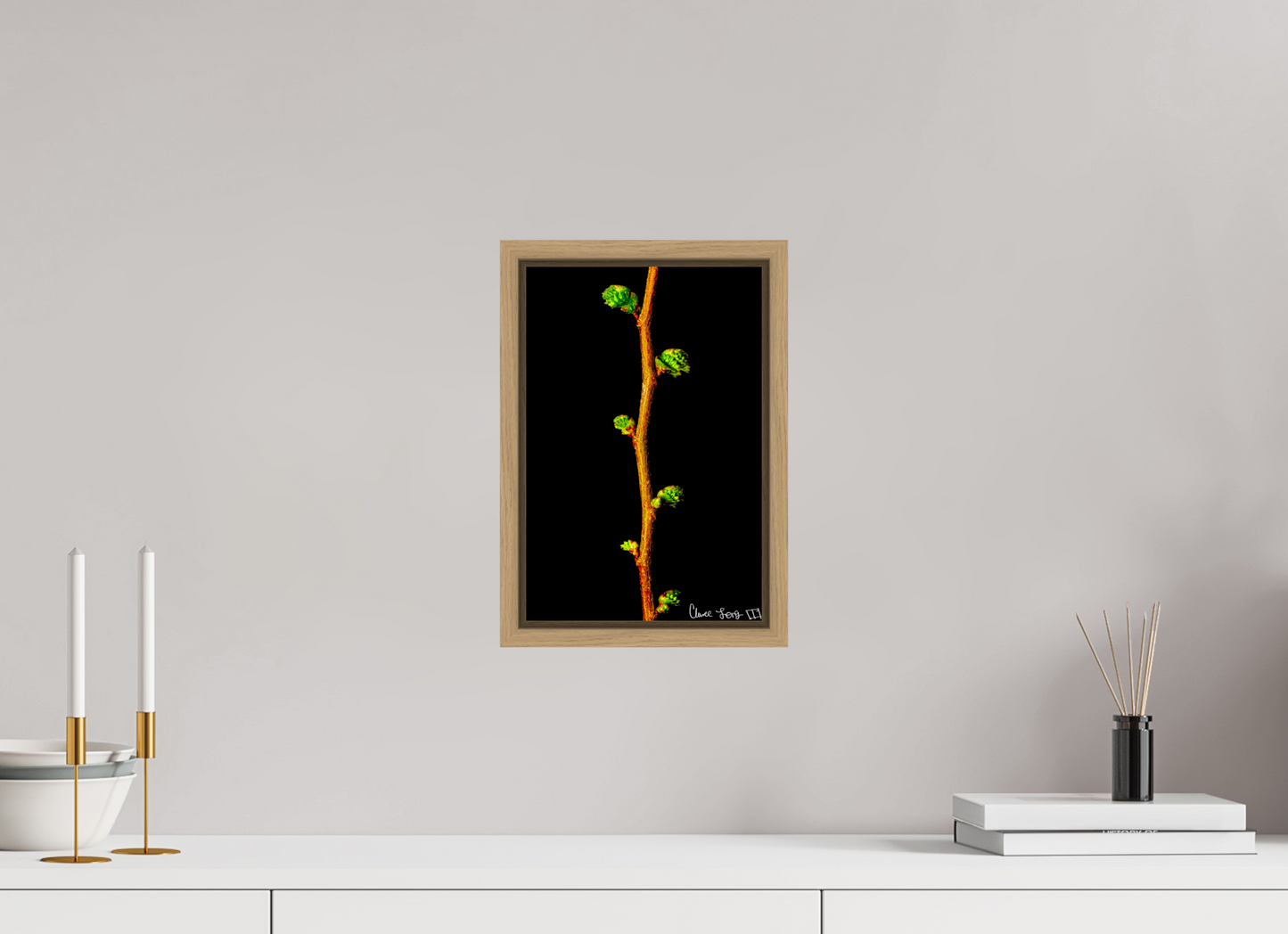 8 x 12″, Floater Frame Natural Oak The Ladder of Life