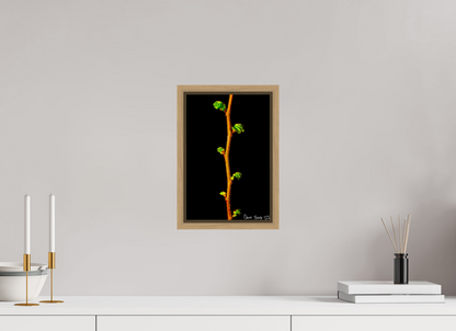 8 x 12″, Floater Frame Natural Oak The Ladder of Life