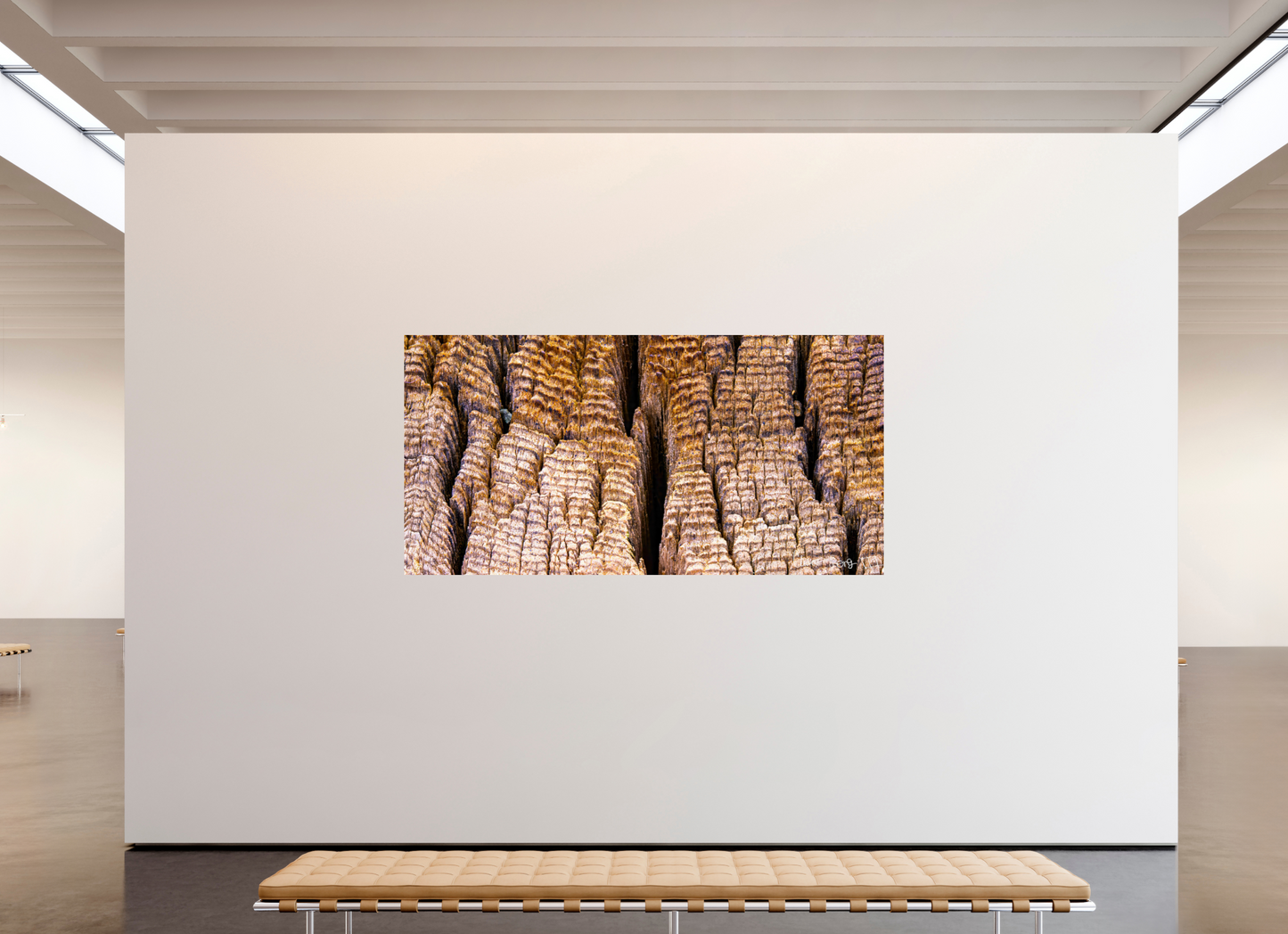 94 x 47″, Glossy Metal Fissure