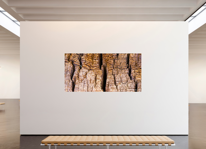 94 x 47″, Glossy Metal Fissure