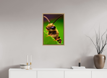 16 x 24″, Floater Frame Natural Oak The Cutest Bee
