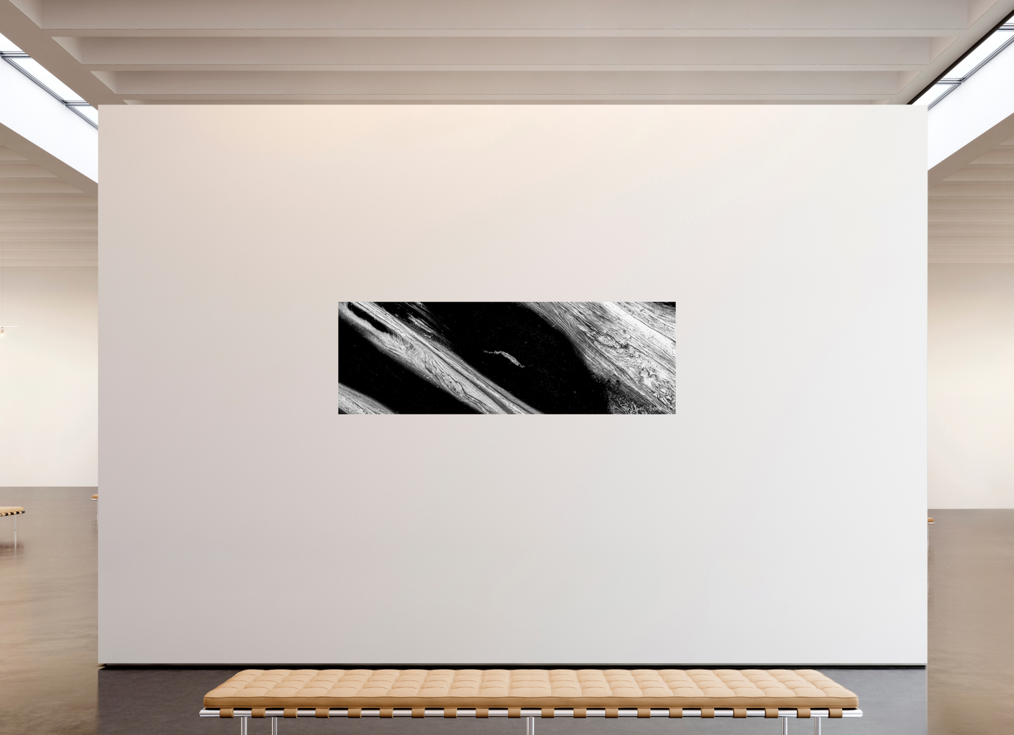 84 x 28″, Glossy Metal Fractured
