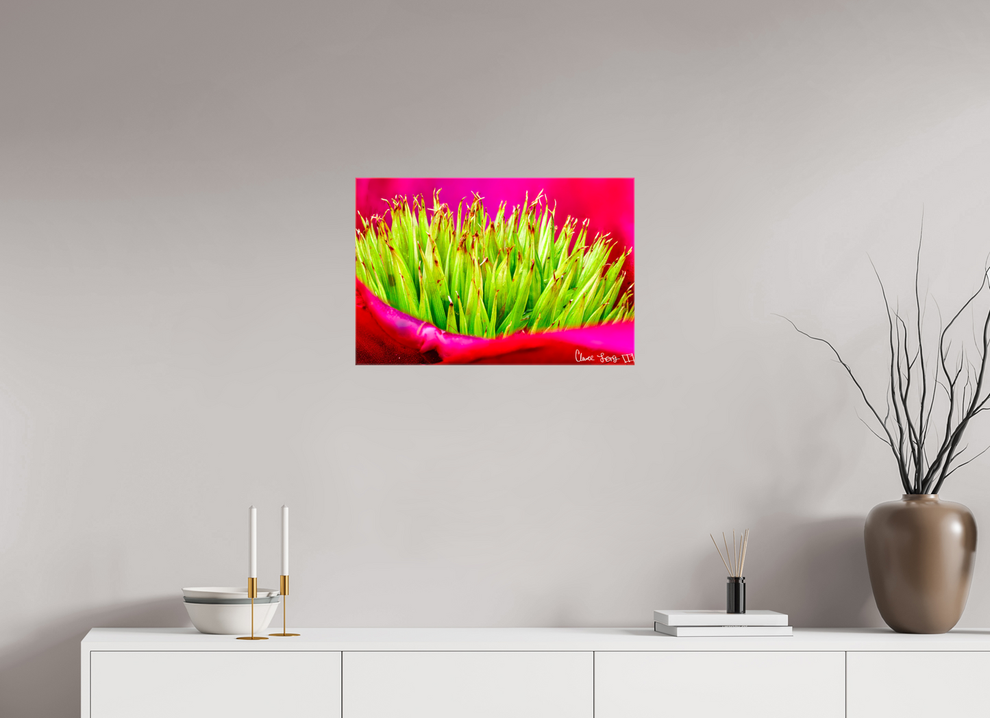 24 x 16″, Glossy Canvas Spiked