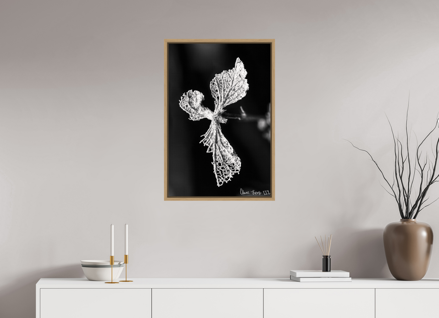 20 x 30″, Floater Frame Natural Oak Dragon’s Ascent