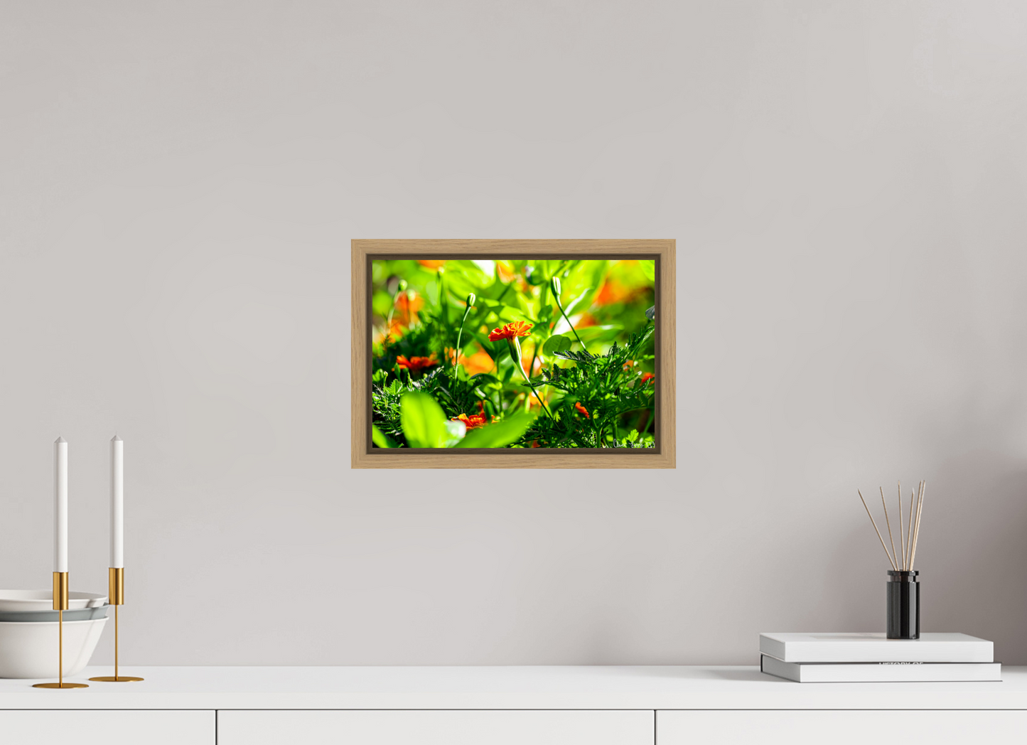 12 x 8″, Floater Frame Natural Oak Prominence