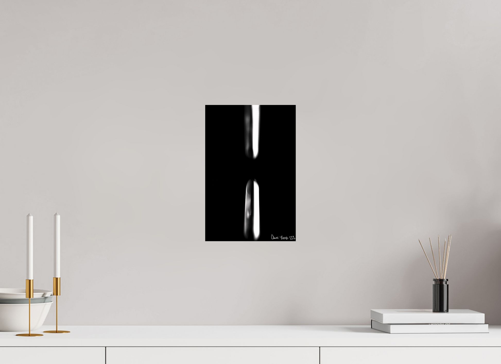 8 x 12″, Glossy Metal Free Fall