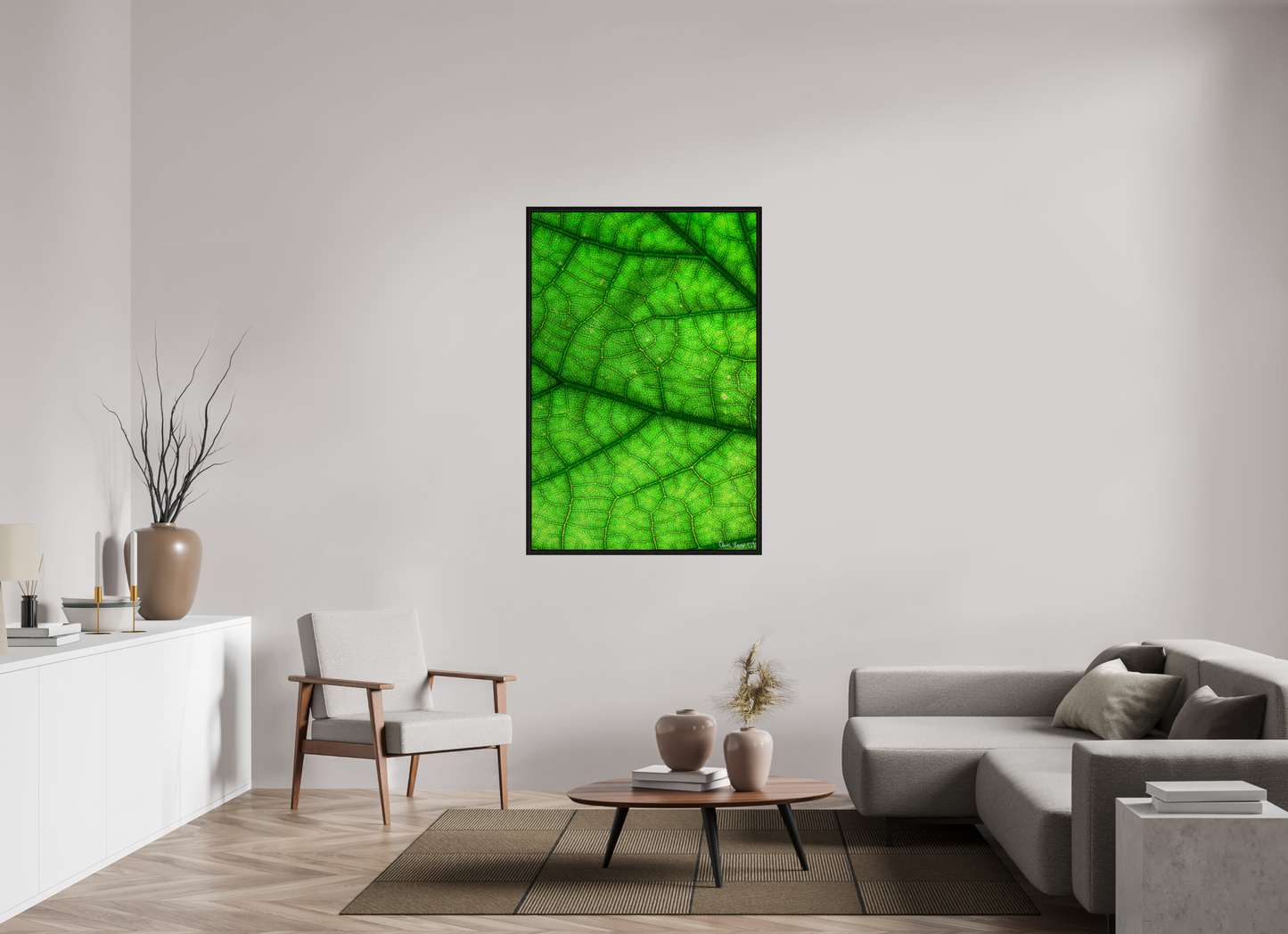 36 x 54″, Floater Frame Black Oak Rivers & Streams