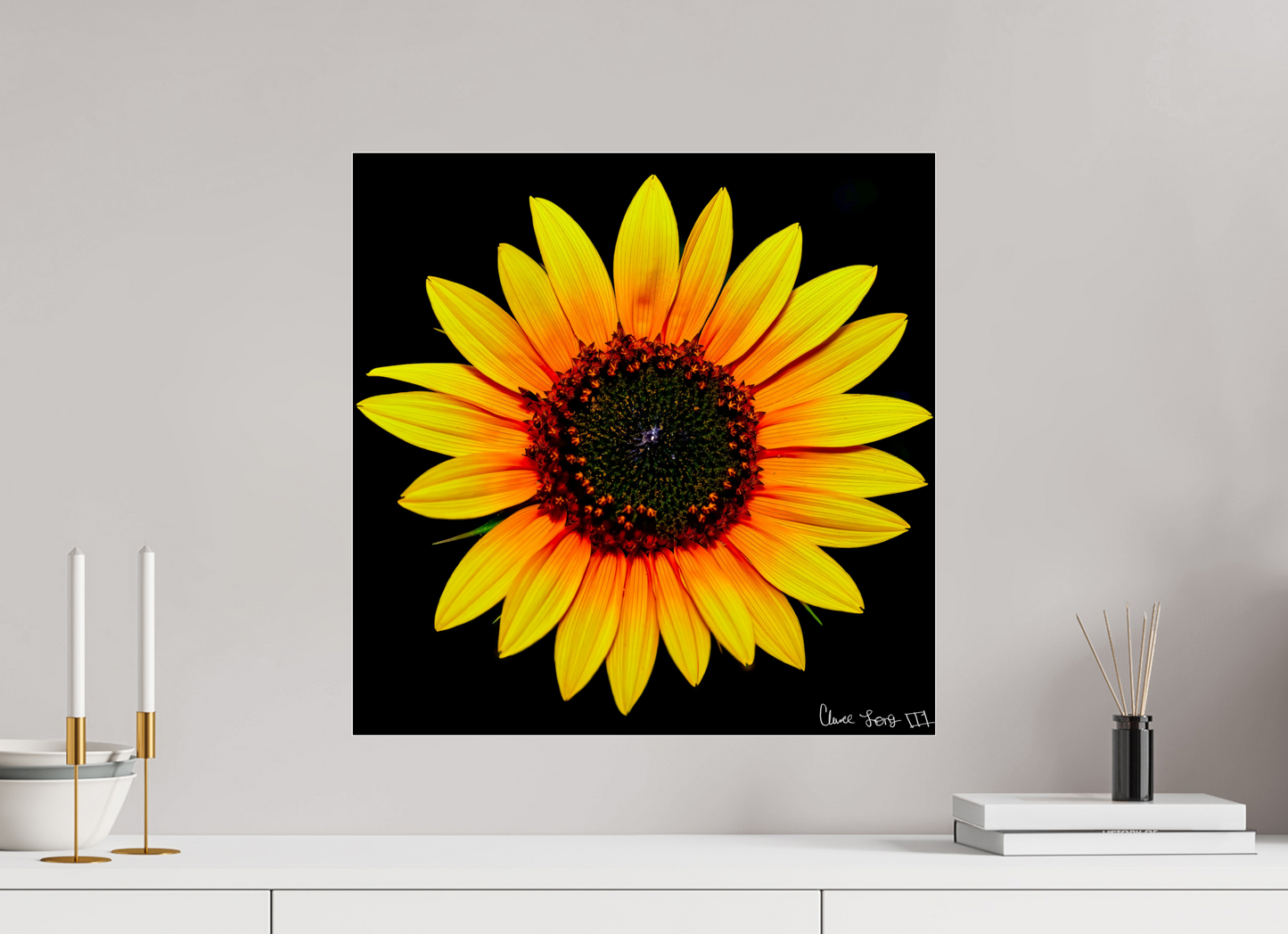20 x 20″, Acrylic Nana’s Sunflower