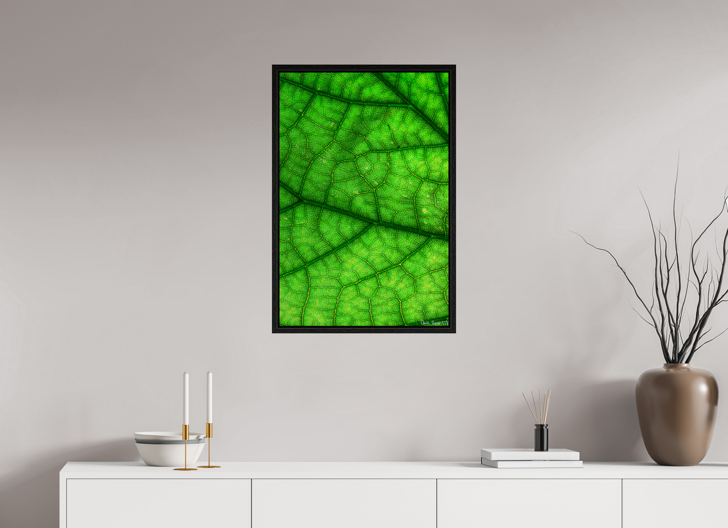 20 x 30″, Floater Frame Black Oak Rivers & Streams