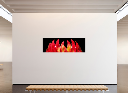 84 x 28″, Glossy Metal Flaming Sword