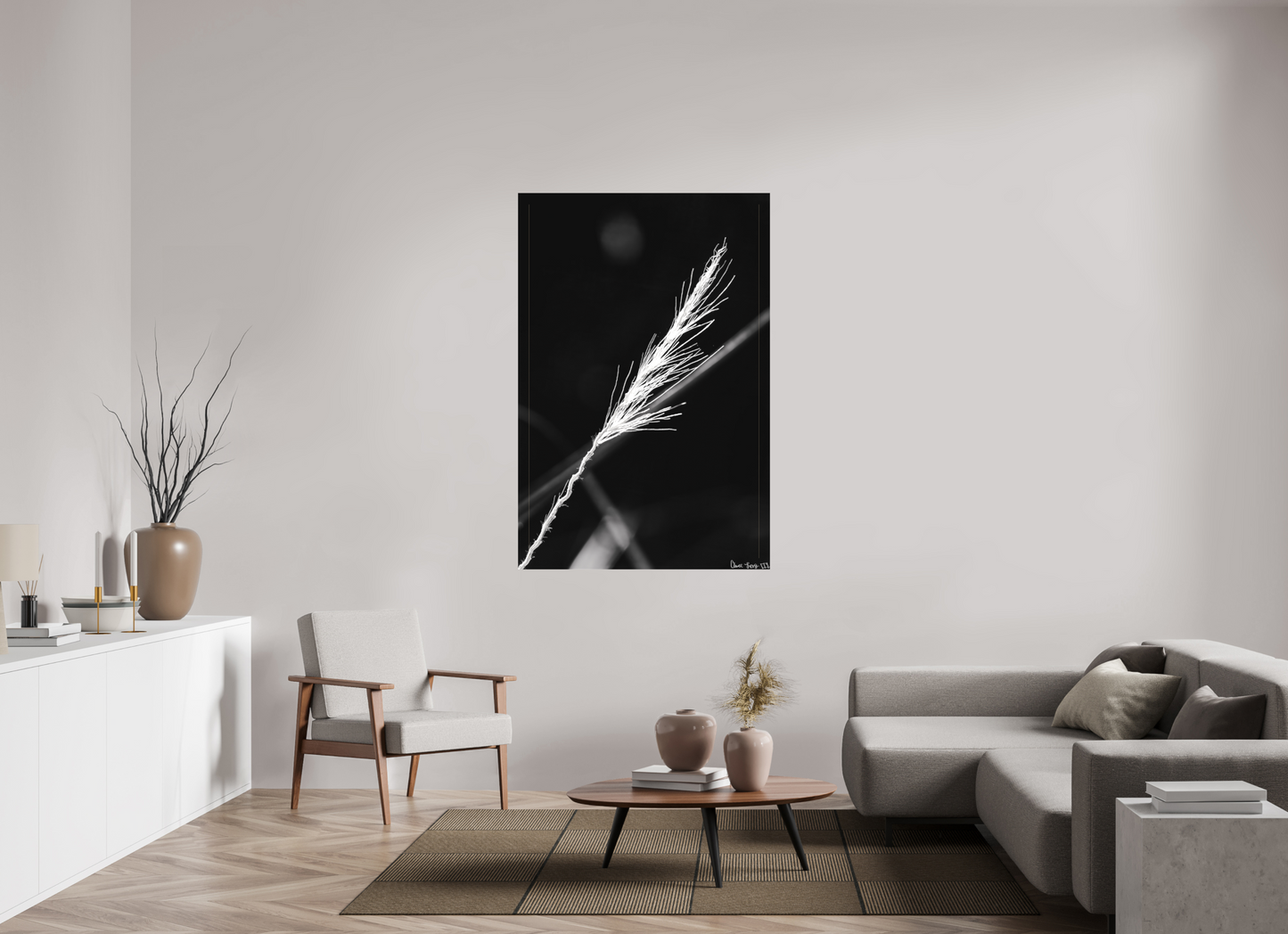 40 x 60″, Matte Canvas Frayed