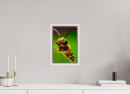 8 x 12″, Floater Frame Maple White The Cutest Bee