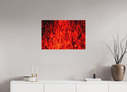 30 x 20″, Matte Metal Inferno