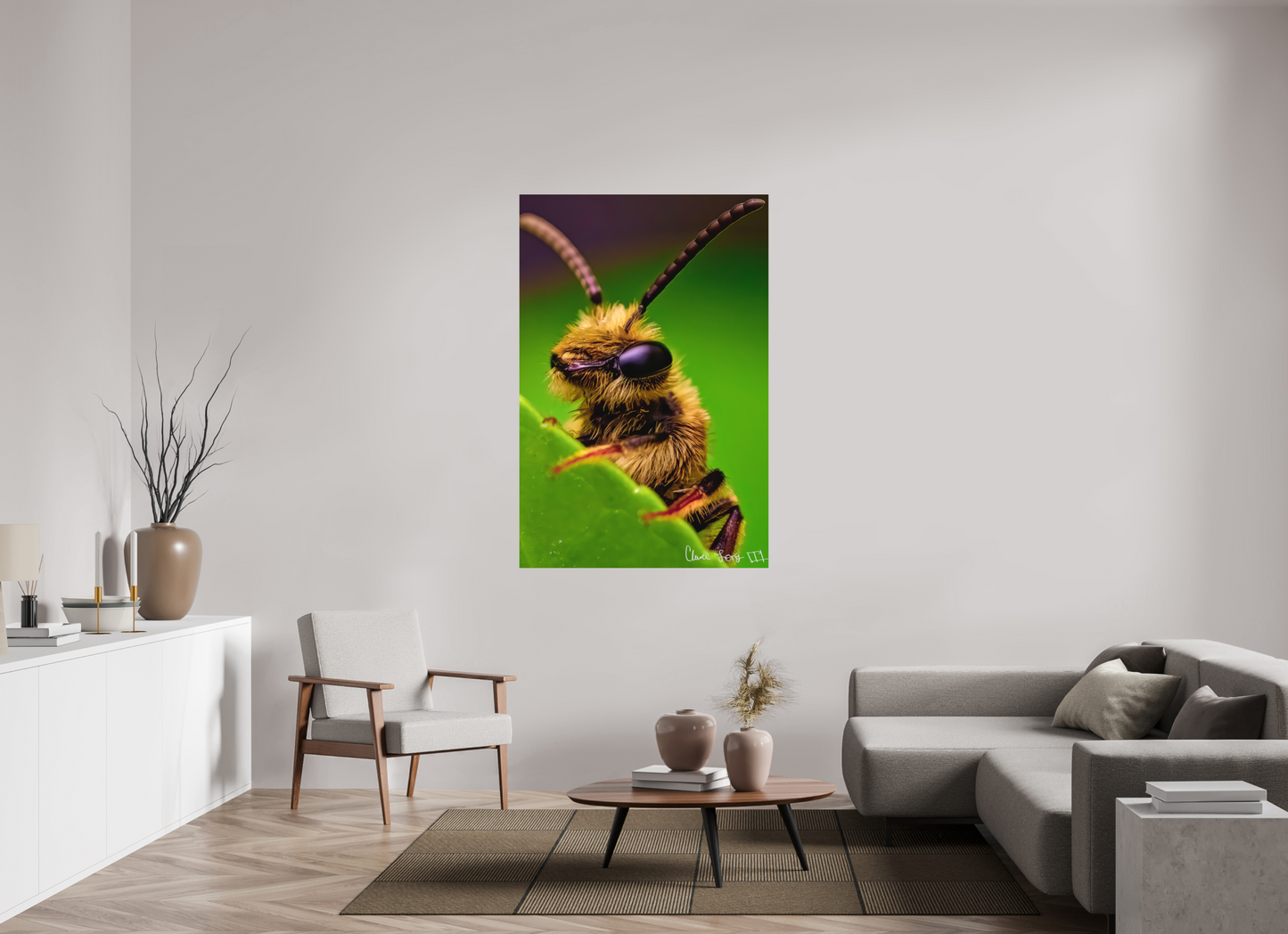 40 x 60″, Matte Metal The Cutest Bee