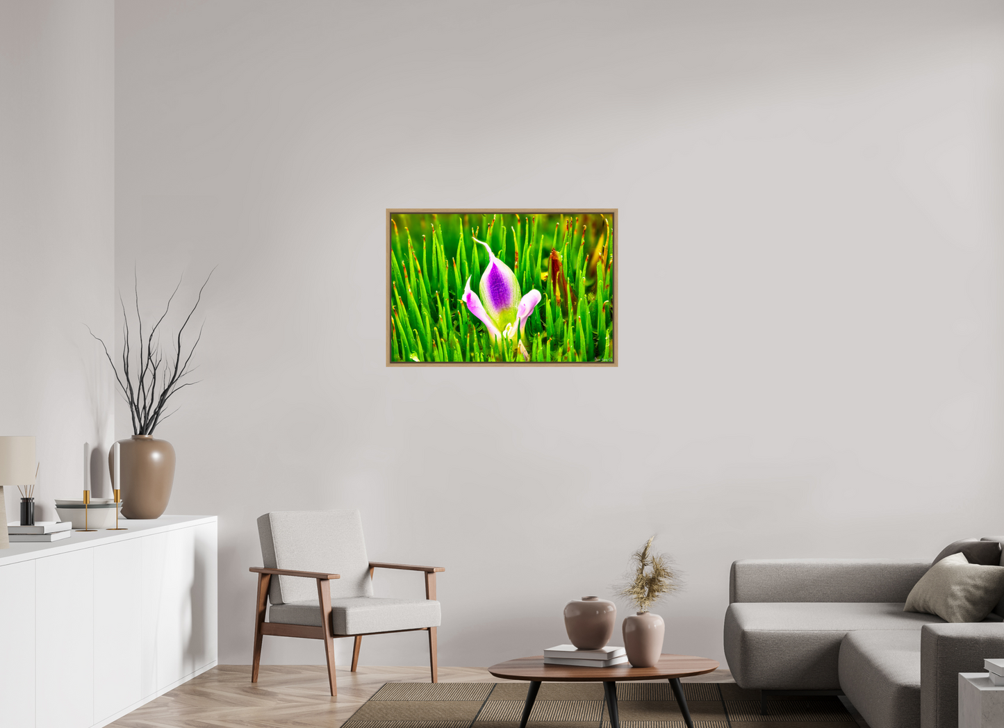 36 x 24″, Floater Frame Natural Oak Maverick