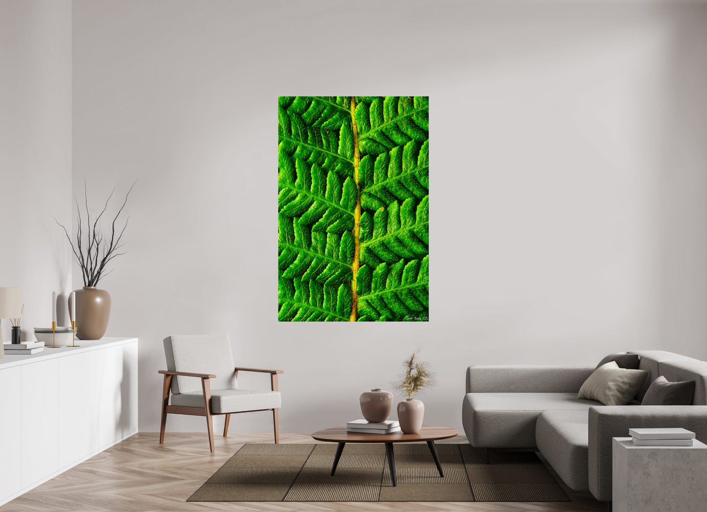 44 x 66″, Glossy Metal Lush Vitality