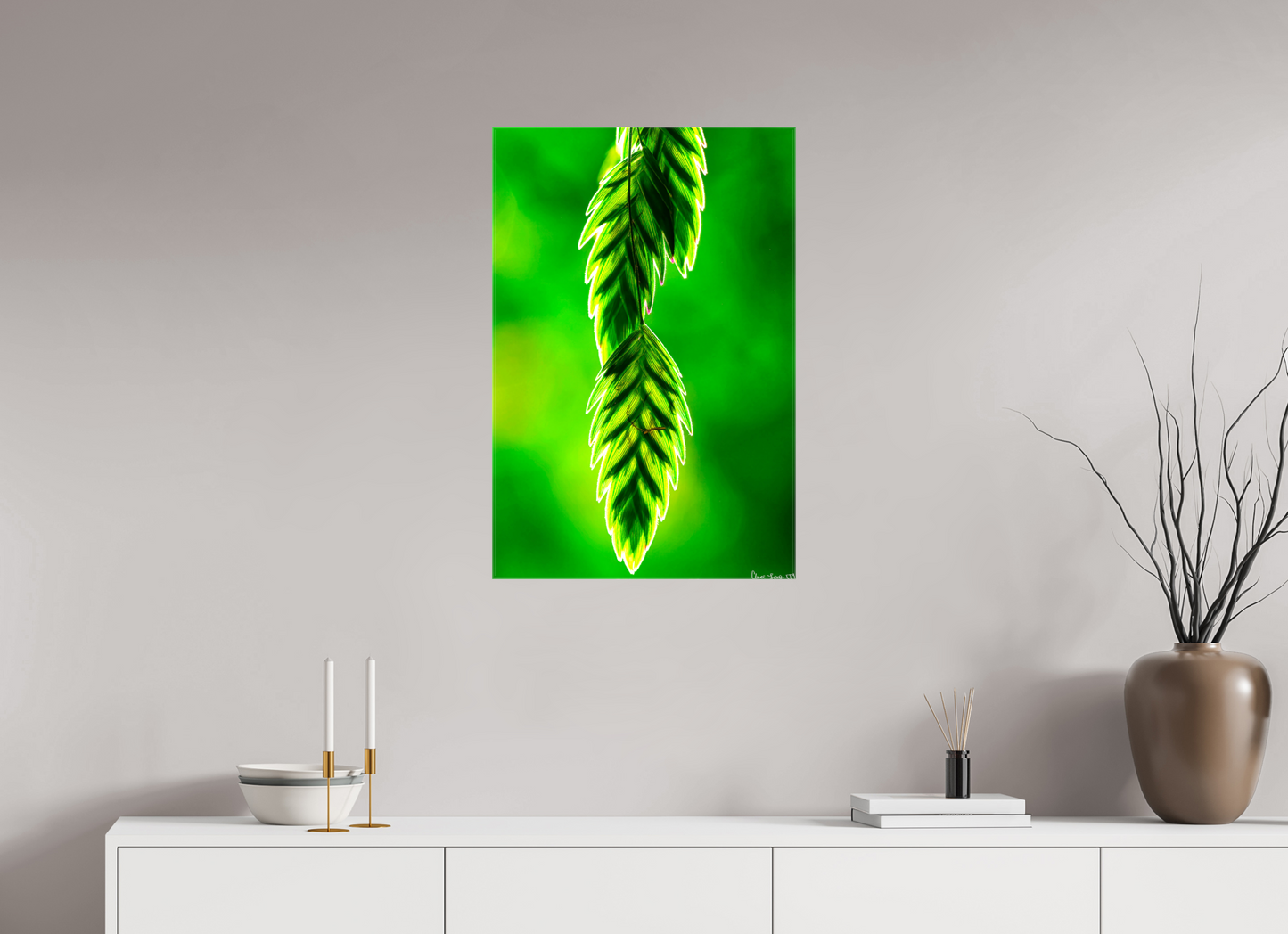 20 x 30″, Glossy Canvas Harmonic Trinity