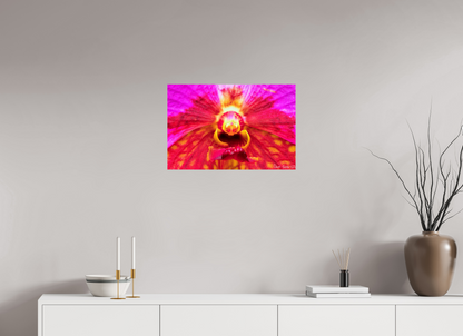 24 x 16″, Glossy Metal Tie Dye Orchid