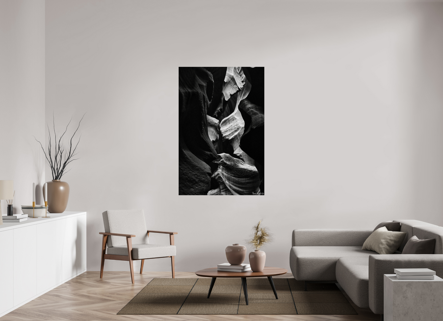 40 x 60″, Glossy Metal Sphinx