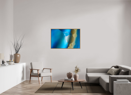 45 x 30″, Floater Frame Natural Oak Contiguous