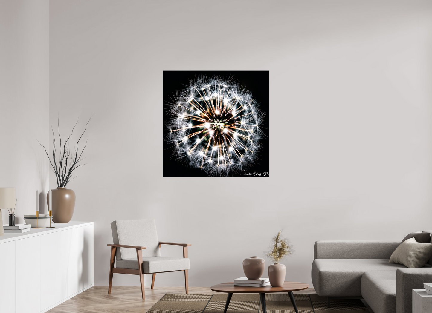 40 x 40″, Glossy Canvas Starburst