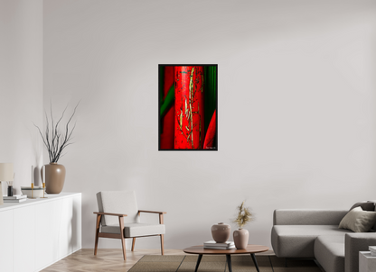 24 x 36″, Floater Frame Black Oak Wounded
