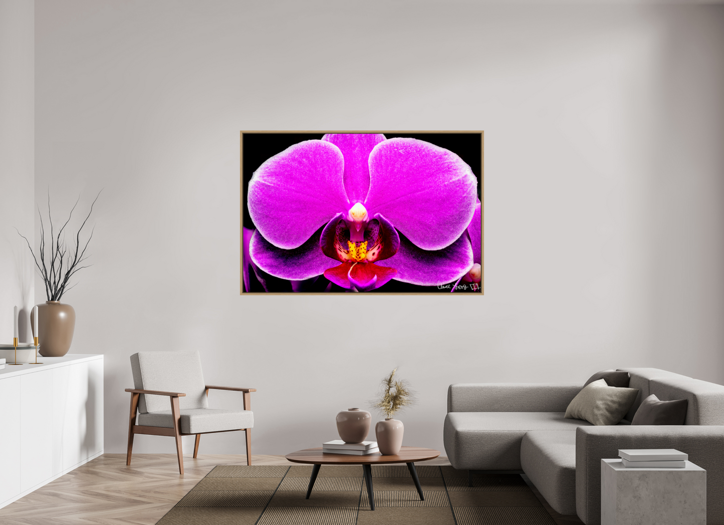 66 x 44″, Floater Frame Natural Oak Magnificence