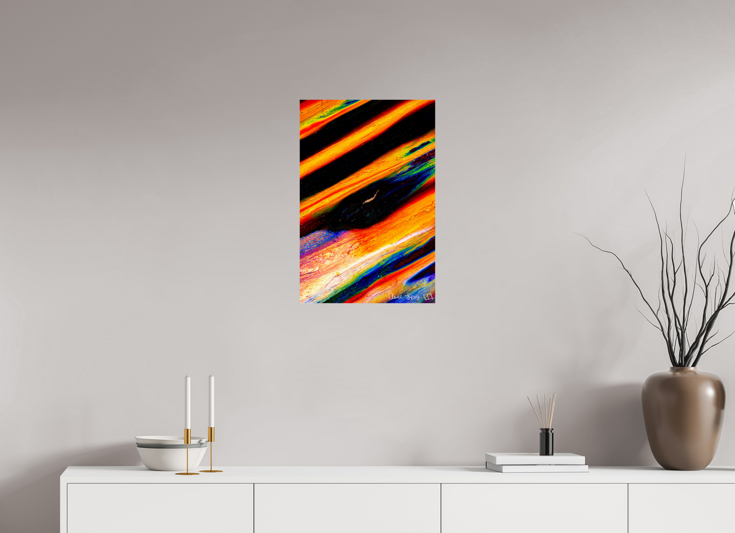 16 x 24″, Glossy Metal Zenography