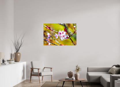45 x 30″, Glossy Metal Cherry Blossom