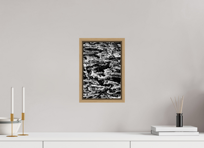 8 x 12″, Floater Frame Natural Oak Tempest