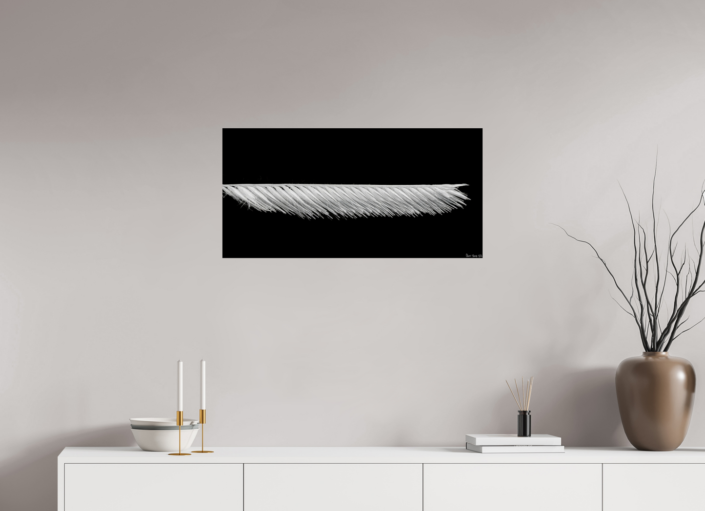 32 x 16″, Glossy Metal Frayed Precision
