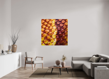 50 x 50″, Matte Metal Reptilian Divide