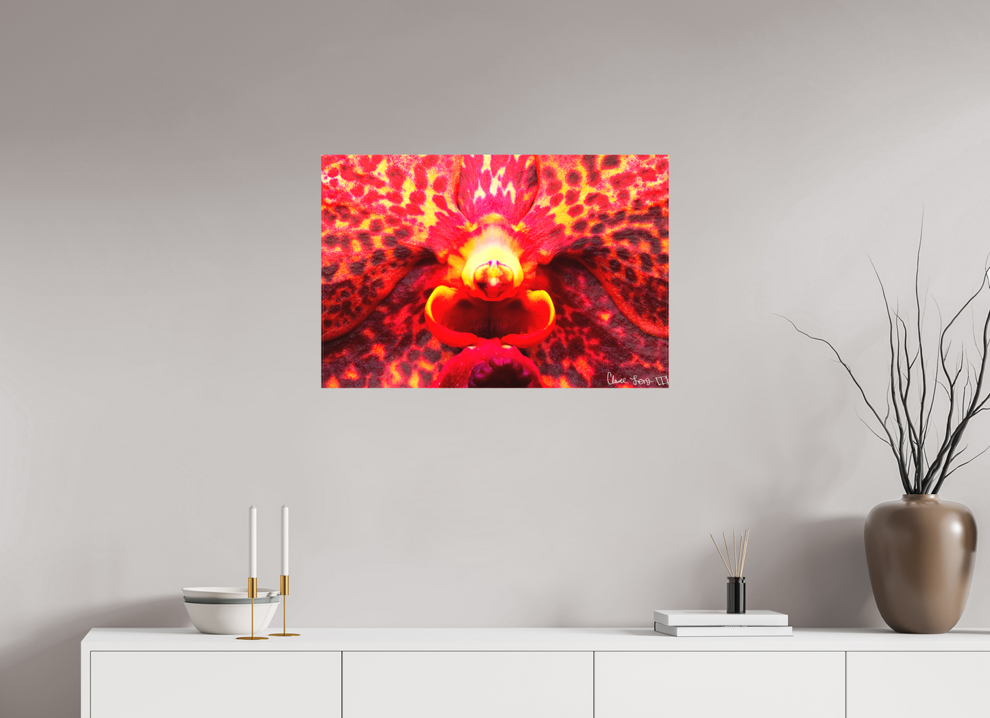 30 x 20″, Matte Canvas Orchid’s Last Stand in the Inferno