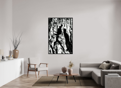 40 x 60″, Floater Frame Black Oak Frolicking Shadows