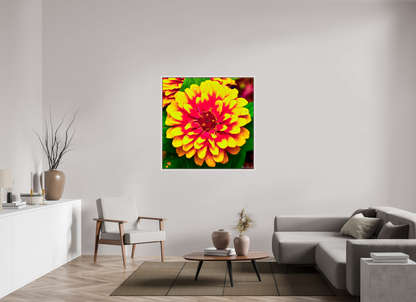 45 x 45″, Floater Frame Maple White Radiance