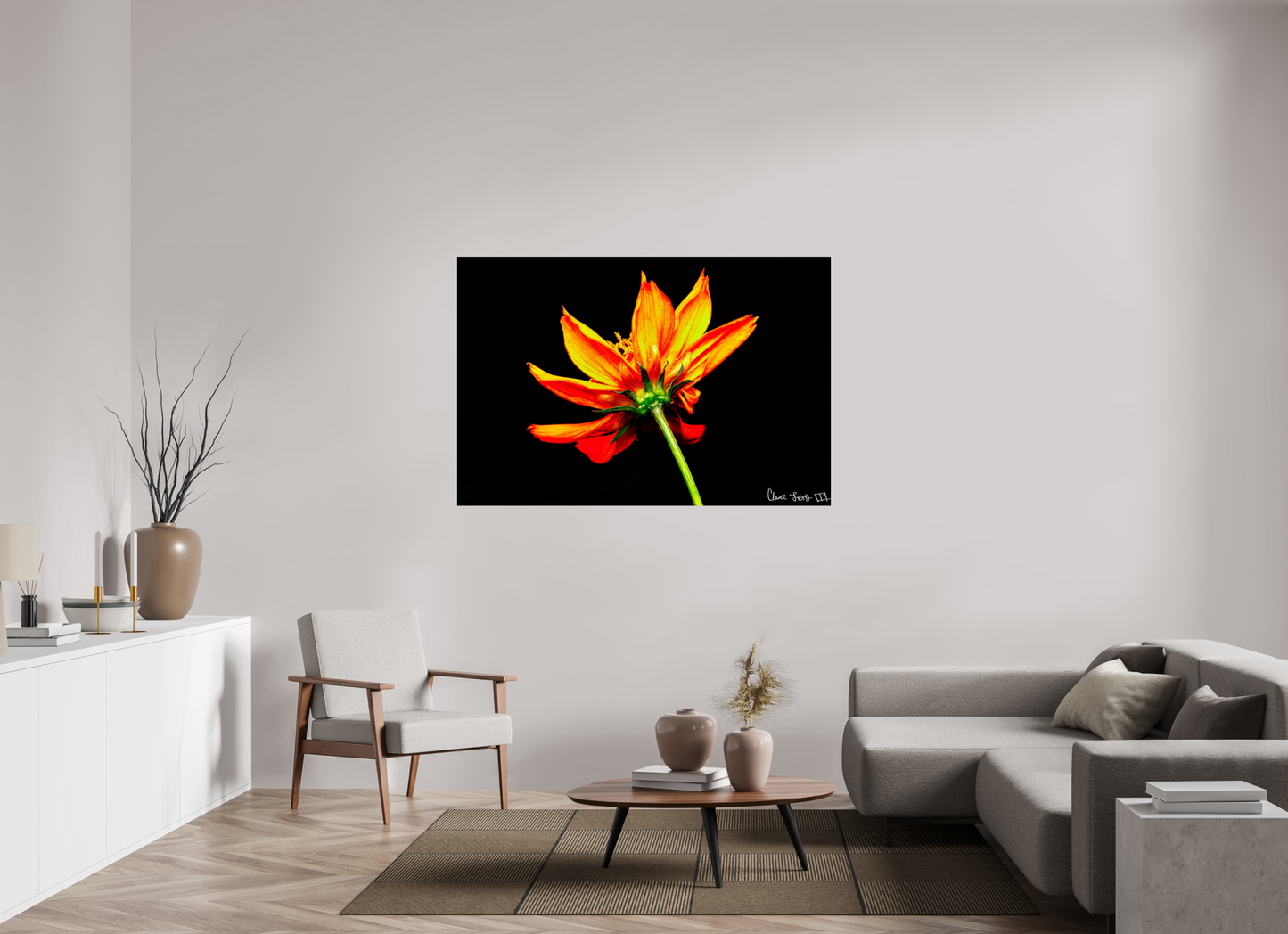 60 x 40″, Glossy Metal Soaring Phoenix