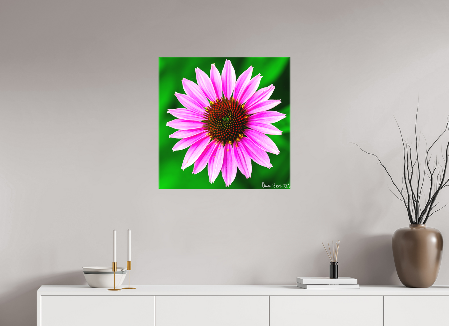 25 x 25″, Matte Canvas Icosidigon