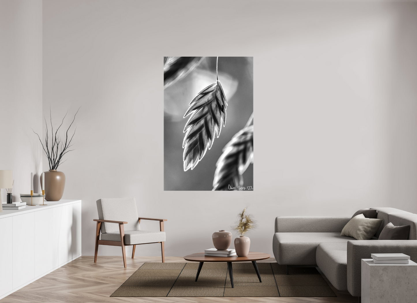 44 x 66″, Glossy Canvas Achromatize