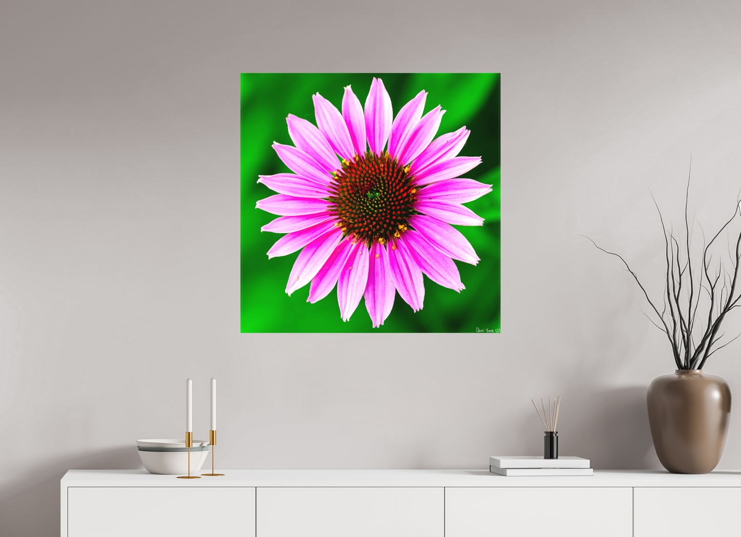 30 x 30″, Matte Canvas Icosidigon